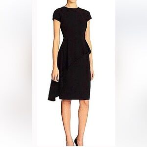 Teri Jon by Ricki Freeman Black Peplum Sheath Dress